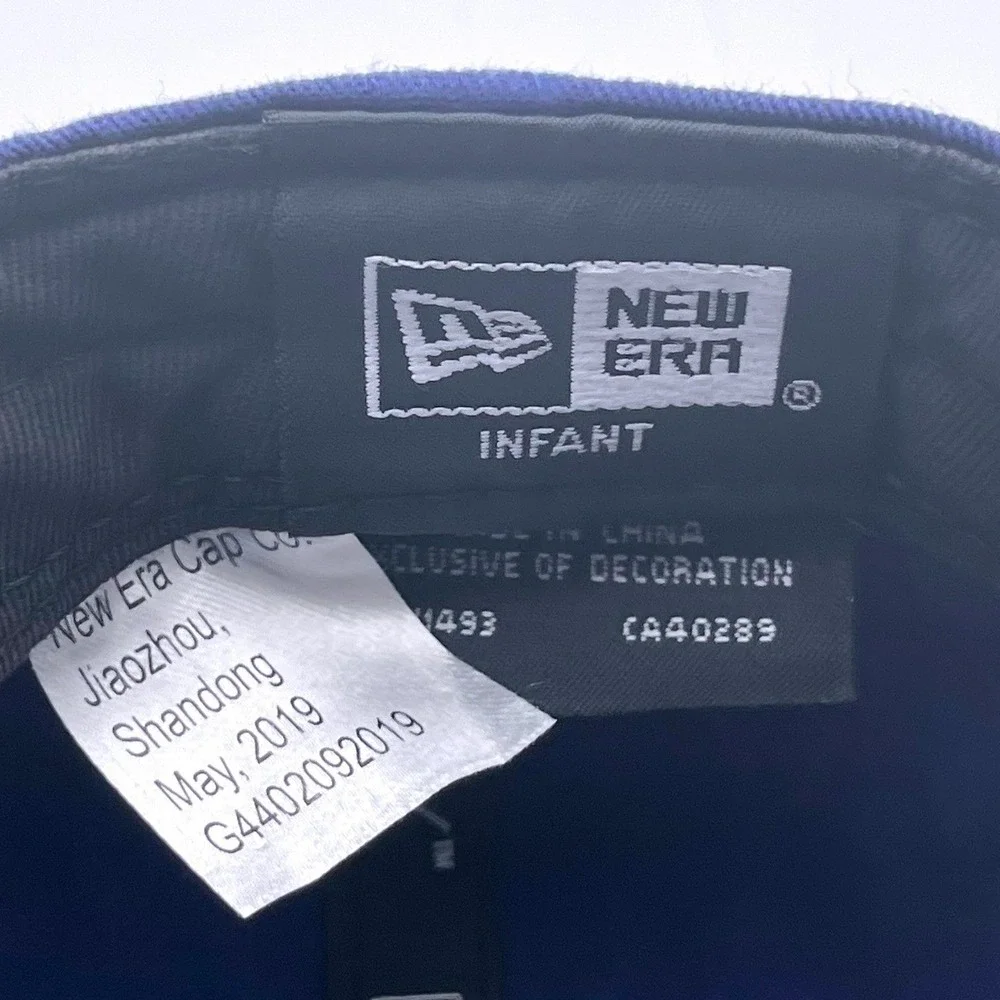 Tampa Bay Lightning NHL Infant Baby Baseball Cap Blue Elastic Back New Era Bolts